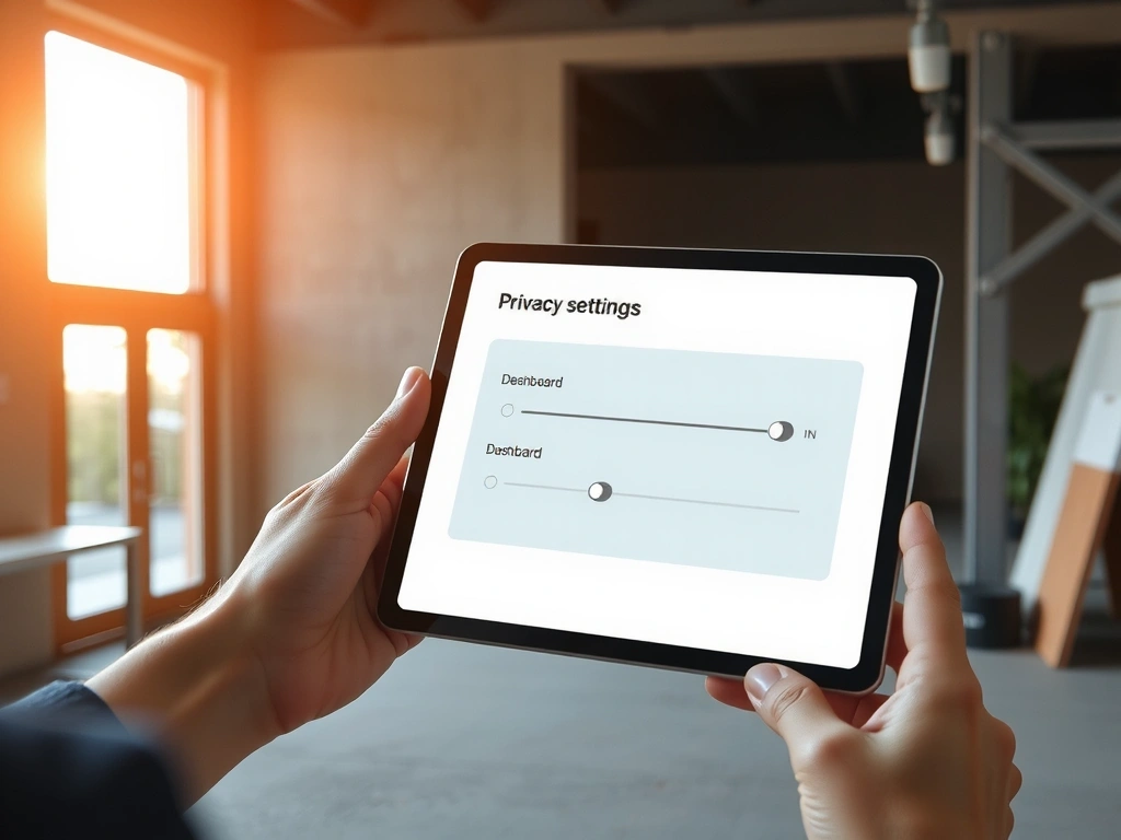 Panel de configuración de privacidad