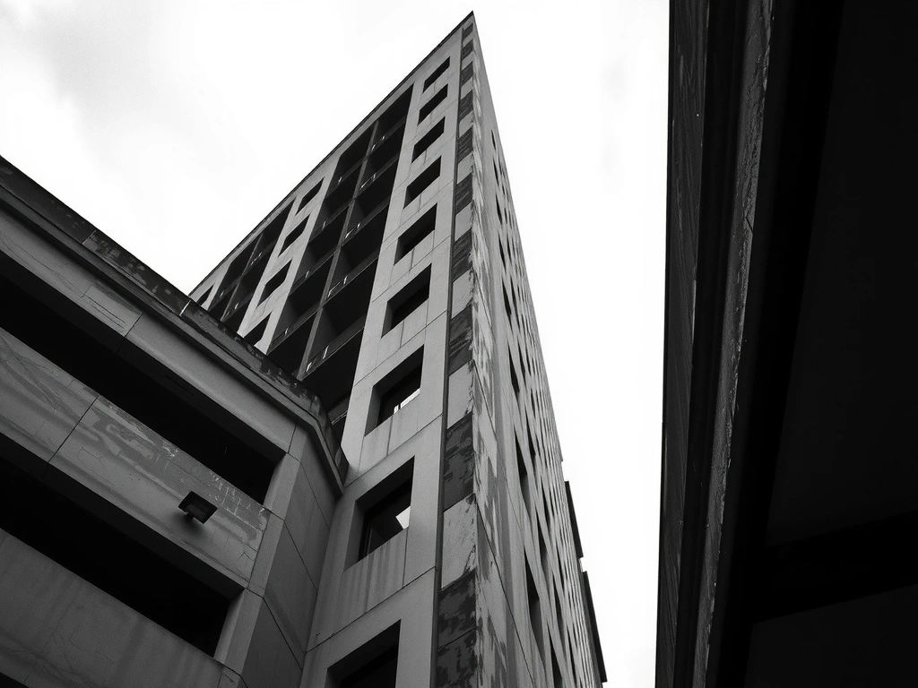 Fachada de hormigón visto - brixiva